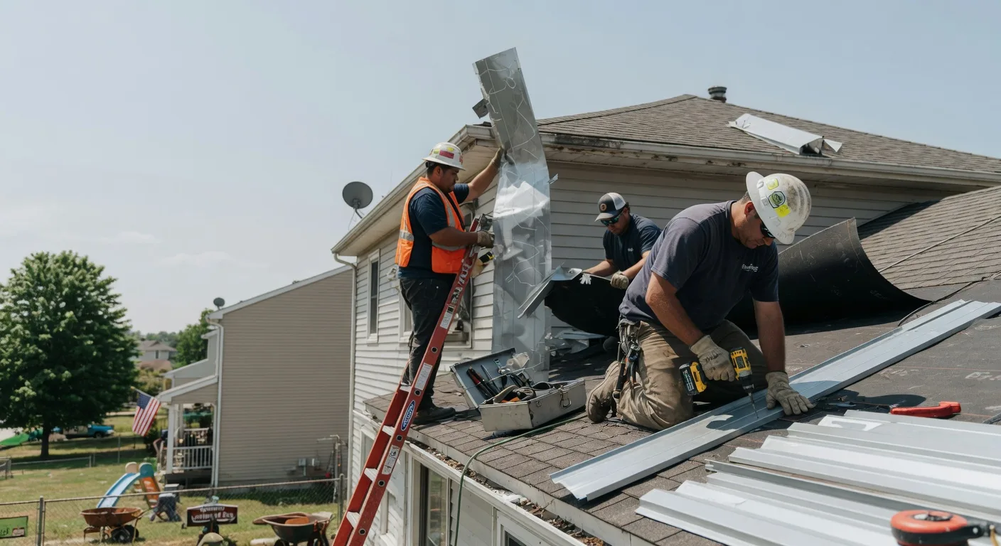 Storm Damage Metal Roof Repair in Haworth, NJ